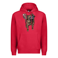 Cardinal baby duroc pig Premium Hoodie - LillyAllenDesigns