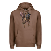Chestnut baby duroc pig Premium Hoodie - LillyAllenDesigns
