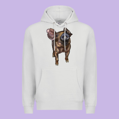 Baby Duroc Pig Premium Hoodie Designed By Lillyallendesigns