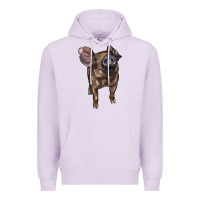 Lilac baby duroc pig Premium Hoodie - LillyAllenDesigns