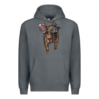Rock baby duroc pig Premium Hoodie - LillyAllenDesigns