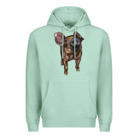 Seafoam baby duroc pig Premium Hoodie - LillyAllenDesigns