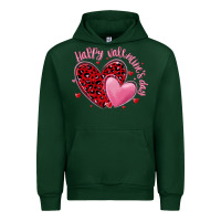 Forest Green happy valentine's day hearts Urban Hoodie - MaliasSmallBusiness