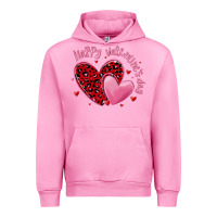 Fuchsia Pink happy valentine's day hearts Urban Hoodie - MaliasSmallBusiness