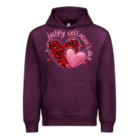 Mauve Wine happy valentine's day hearts Urban Hoodie - MaliasSmallBusiness