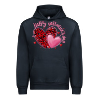 Navy happy valentine's day hearts Urban Hoodie - MaliasSmallBusiness