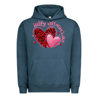 Pigment Midnight Navy happy valentine's day hearts Urban Hoodie - MaliasSmallBusiness