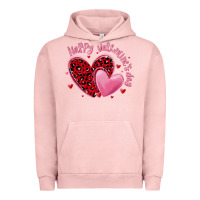 Pigment Salmon happy valentine's day hearts Urban Hoodie - MaliasSmallBusiness