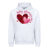 White happy valentine's day hearts Urban Hoodie - MaliasSmallBusiness