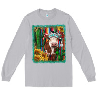 Moon Dust Western Christmas Cow Long Sleeve Tee - RanaPortraitStore