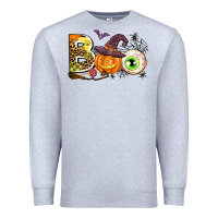 Heather Grey boo Premium Sweatshirt - AdoDesignShop