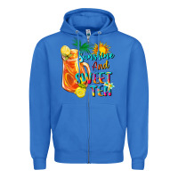 True Royal sunshine and sweet tea Zipper Hoodie - texasbilliewilder