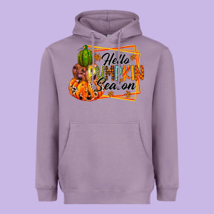 Hello Pumpkin Season Heavyweight Hoodie Designed By Racoondesign