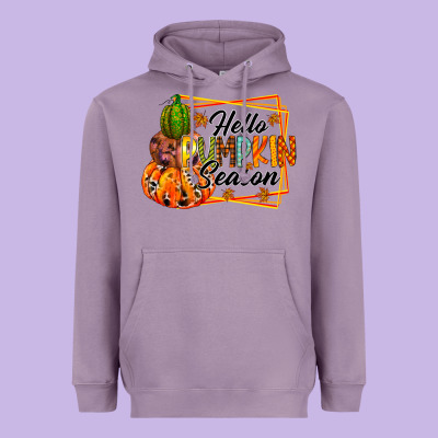 Hello Pumpkin Season Heavyweight Hoodie Designed By Racoondesign