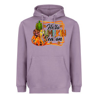Lavender hello pumpkin season Heavyweight Hoodie - RacoonDesign