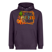 Plum hello pumpkin season Heavyweight Hoodie - RacoonDesign