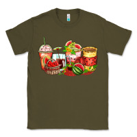 Army Green watermelon farm fresh coffee cups Classic Tee - Zillion Design Studio