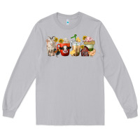 Moon Dust farm animals coffee cups Long Sleeve Tee - texasbilliewilder