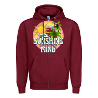 Burgundy sunshine is on my mind Zipper Hoodie - texasbilliewilder