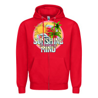 Red sunshine is on my mind Zipper Hoodie - texasbilliewilder