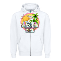 White sunshine is on my mind Zipper Hoodie - texasbilliewilder