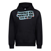 Black physically here mentally at home with my dog Urban Hoodie - MaliasSmallBusiness