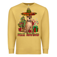 Antique Gold Chihuahua feliz navidad Premium Sweatshirt - JahusDesignShop
