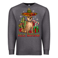 Charcoal Heather Chihuahua feliz navidad Premium Sweatshirt - JahusDesignShop