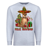 Heather Grey Chihuahua feliz navidad Premium Sweatshirt - JahusDesignShop