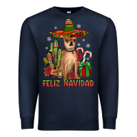 Navy Chihuahua feliz navidad Premium Sweatshirt - JahusDesignShop