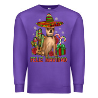 Purple Chihuahua feliz navidad Premium Sweatshirt - JahusDesignShop