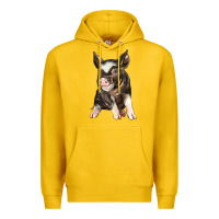 Lemon baby berkshire pig Premium Hoodie - LillyAllenDesigns