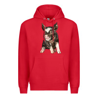 Red baby berkshire pig Premium Hoodie - LillyAllenDesigns