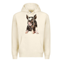Tofu baby berkshire pig Premium Hoodie - LillyAllenDesigns