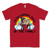 Red i'm the rainbow sheep of the family suffolk sheep black face sheep Classic Tee - RanaPortraitStore