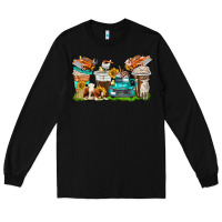 Black farm truck coffee cups Long Sleeve Tee - texasbilliewilder