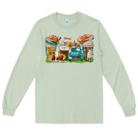 Matcha farm truck coffee cups Long Sleeve Tee - texasbilliewilder