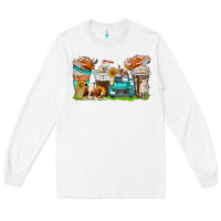 White farm truck coffee cups Long Sleeve Tee - texasbilliewilder
