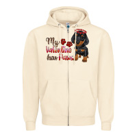 Sandshell my valentine has paws Zipper Hoodie - RanaPortraitStore