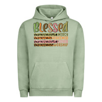 Pigment Oil Green retro blessed redeemed quotes Urban Hoodie - MaliasSmallBusiness
