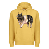 Antique Gold hampshire pig Premium Hoodie - LillyAllenDesigns
