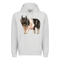 Dove Grey hampshire pig Premium Hoodie - LillyAllenDesigns