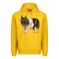 Lemon hampshire pig Premium Hoodie - LillyAllenDesigns