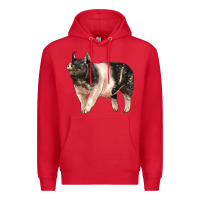 Red hampshire pig Premium Hoodie - LillyAllenDesigns