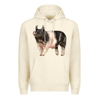 Sandshell hampshire pig Premium Hoodie - LillyAllenDesigns
