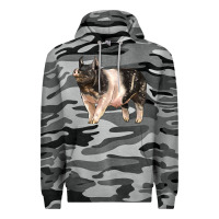 Slate Camo hampshire pig Premium Hoodie - LillyAllenDesigns