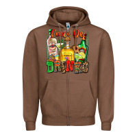 Chestnut cinco de drinko Zipper Hoodie - Zillion Design Studio