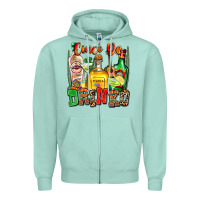 Seafoam cinco de drinko Zipper Hoodie - Zillion Design Studio
