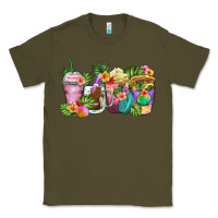 Army Green tropical coffee cups Classic Tee - Zillion Design Studio
