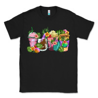 Black tropical coffee cups Classic Tee - Zillion Design Studio